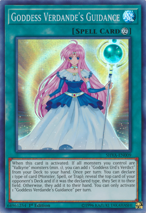 Goddess Verdande's Guidance [SHVA-EN009] Super Rare | Deep Dive Games St. Marys