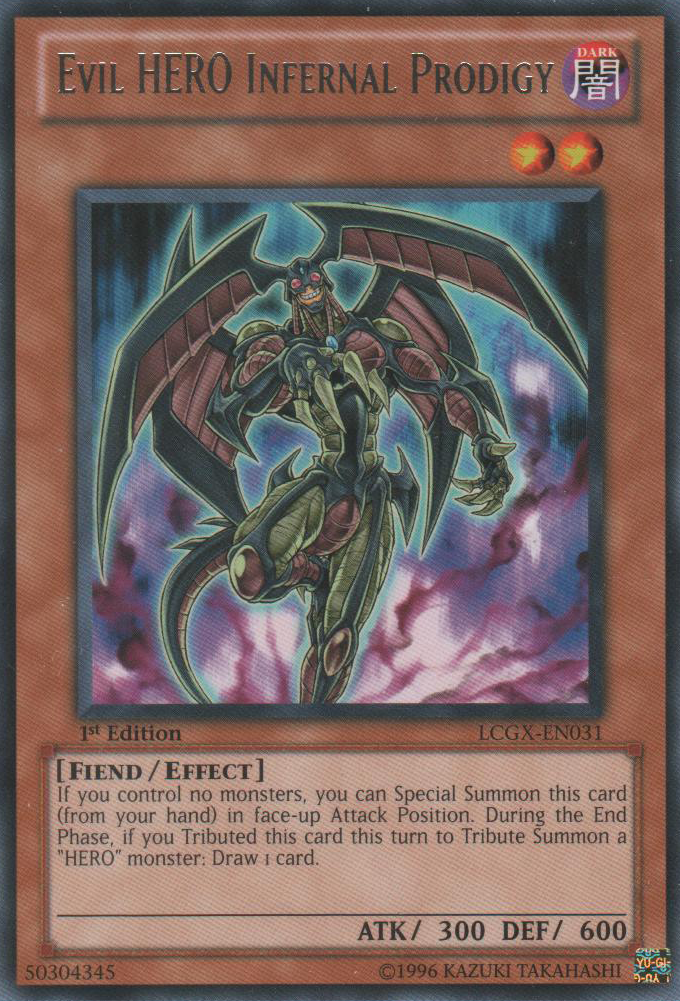 Evil HERO Infernal Prodigy [LCGX-EN031] Rare | Deep Dive Games St. Marys