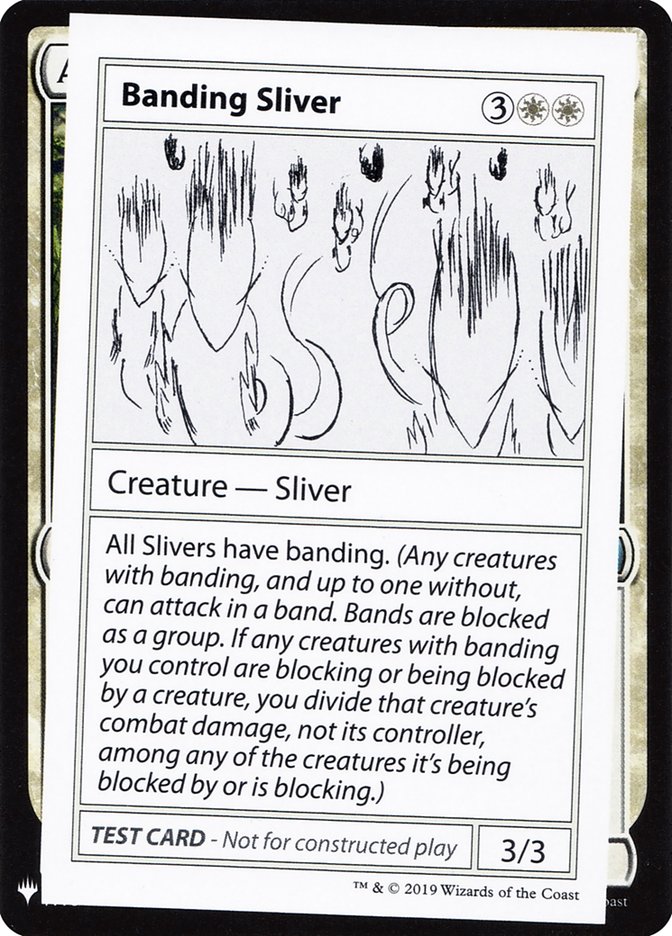 Banding Sliver [Mystery Booster Playtest Cards] | Deep Dive Games St. Marys