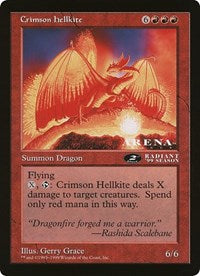 Crimson Hellkite (Oversized) [Oversize Cards] | Deep Dive Games St. Marys