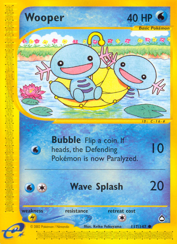 Wooper (117/147) [Aquapolis] | Deep Dive Games St. Marys