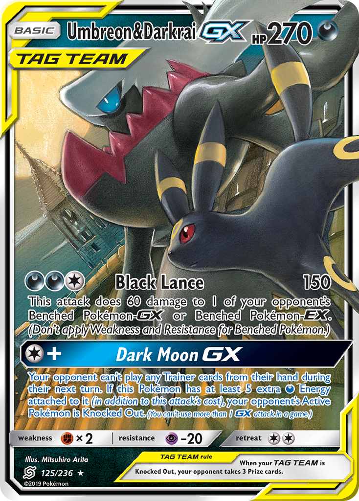 Umbreon & Darkrai GX (125/236) [Sun & Moon: Unified Minds] | Deep Dive Games St. Marys