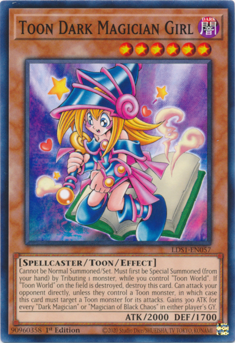 Toon Dark Magician Girl [LDS1-EN057] Common | Deep Dive Games St. Marys