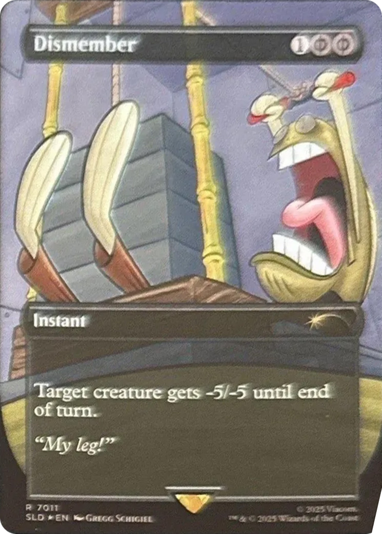 Dismember (7011) (Rainbow Foil) [Secret Lair Drop Series] | Deep Dive Games St. Marys