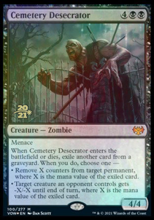 Cemetery Desecrator [Innistrad: Crimson Vow Prerelease Promos] | Deep Dive Games St. Marys