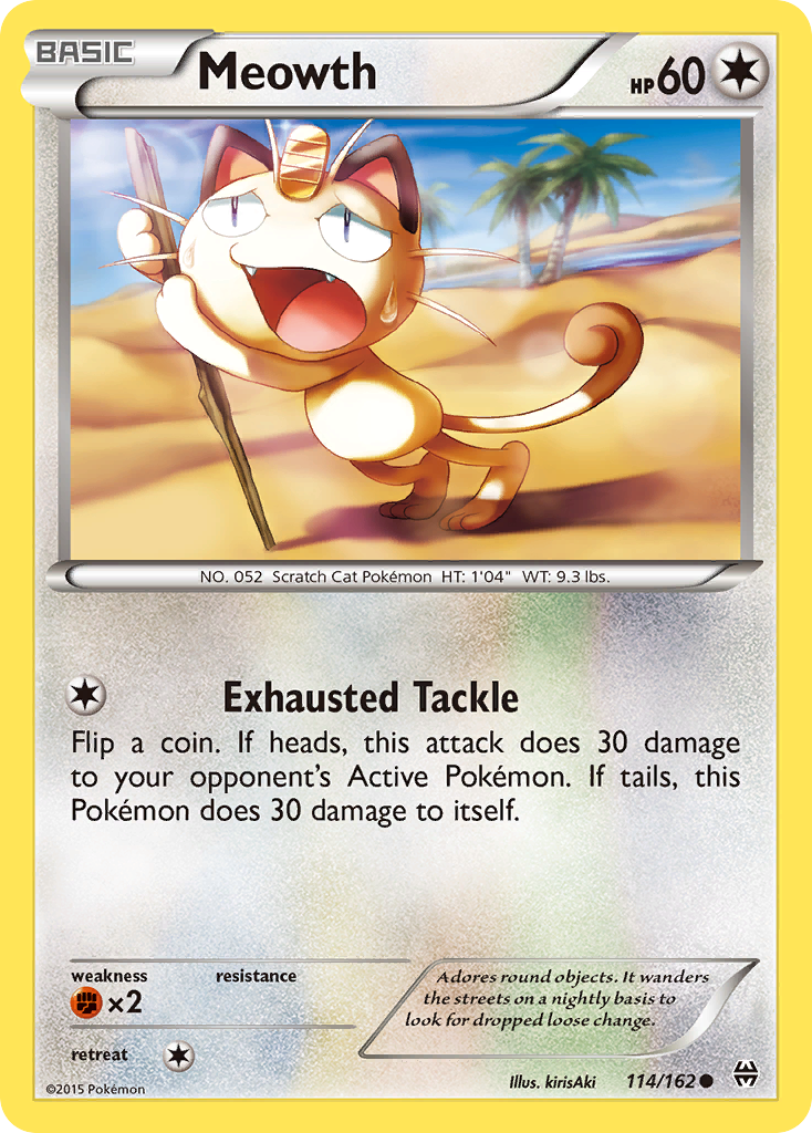 Meowth (114/162) [XY: BREAKthrough] | Deep Dive Games St. Marys