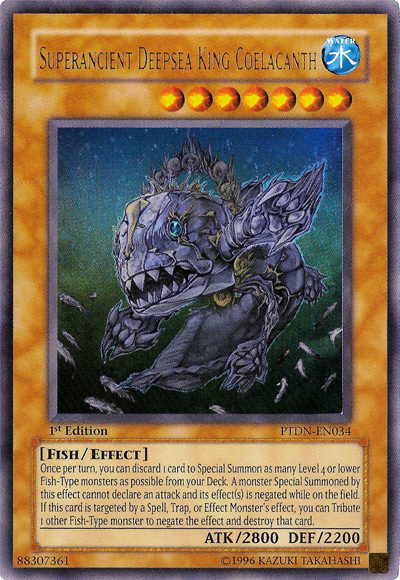 Superancient Deepsea King Coelacanth [PTDN-EN034] Ultra Rare | Deep Dive Games St. Marys