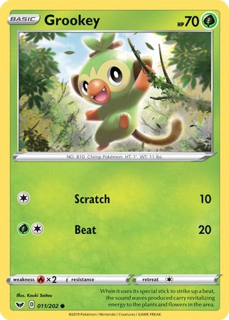 Grookey (011/202) (Premium Collection) [Sword & Shield: Base Set] | Deep Dive Games St. Marys