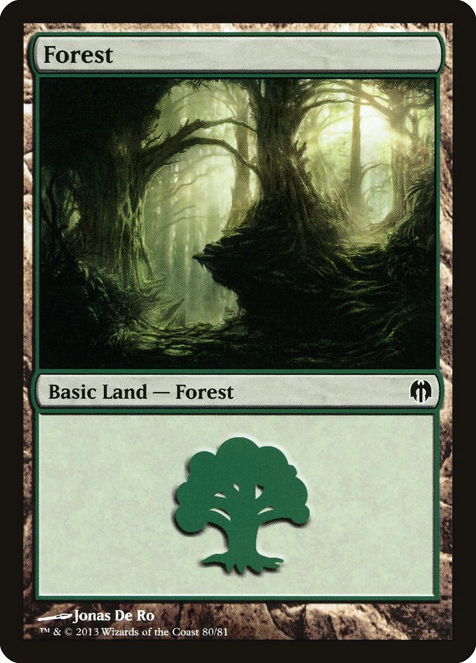 Forest (80) [Duel Decks: Heroes vs. Monsters] | Deep Dive Games St. Marys