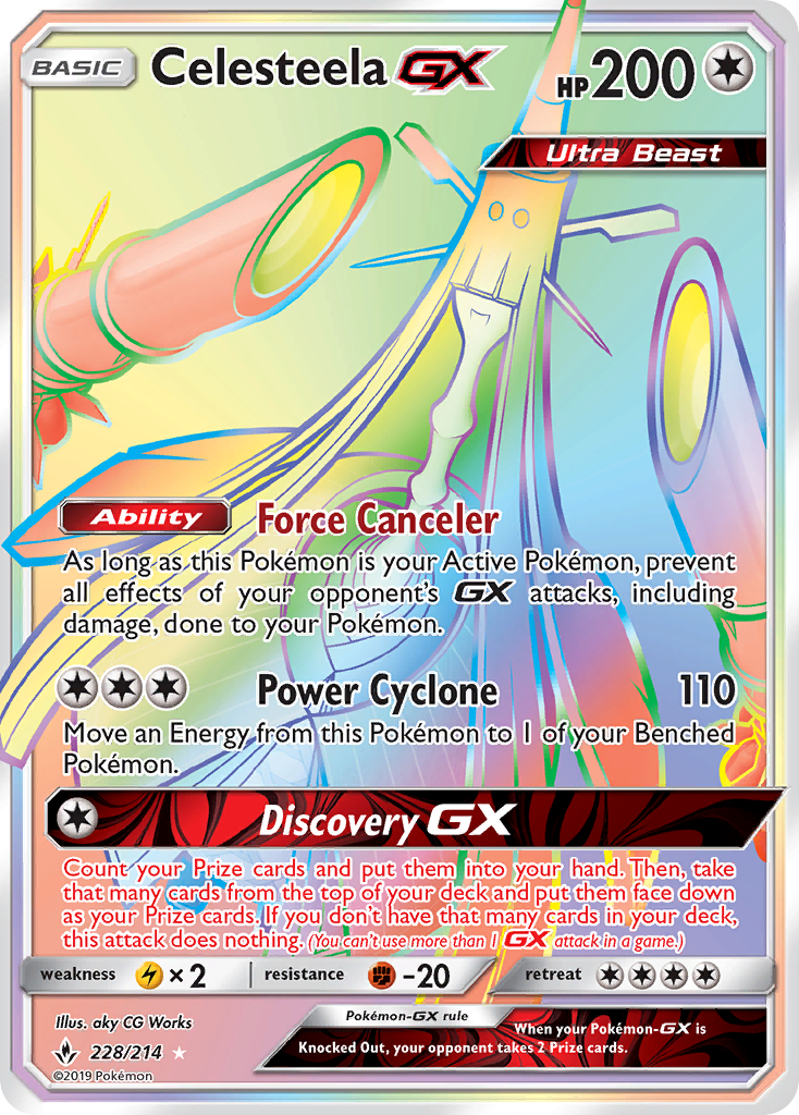 Celesteela GX (228/214) [Sun & Moon: Unbroken Bonds] | Deep Dive Games St. Marys