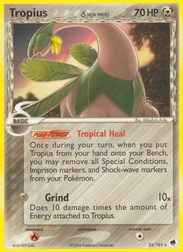 Tropius (23/101) (Delta Species) [EX: Dragon Frontiers] | Deep Dive Games St. Marys