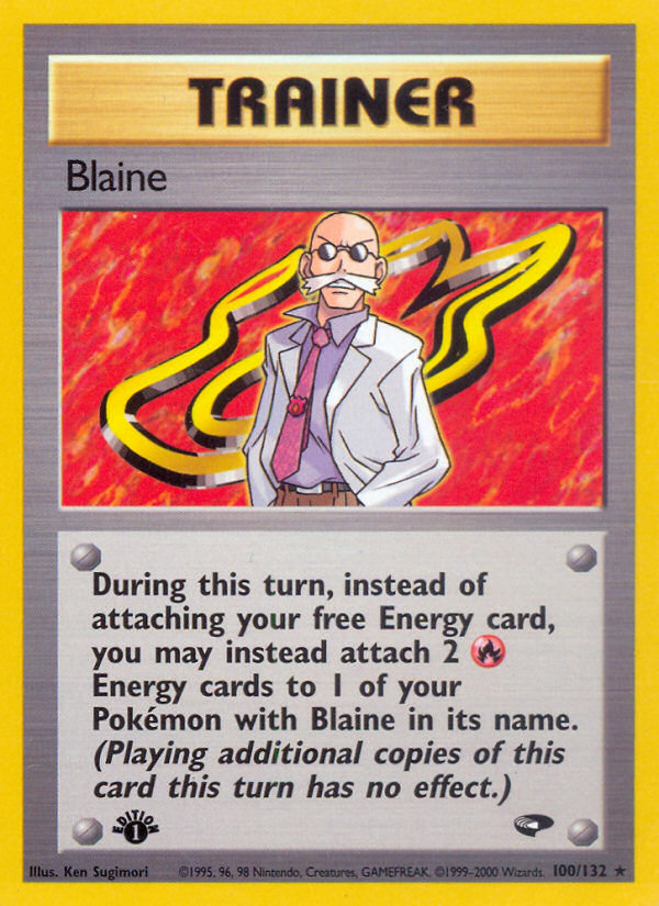 Blaine (100/132) [Gym Challenge 1st Edition] | Deep Dive Games St. Marys