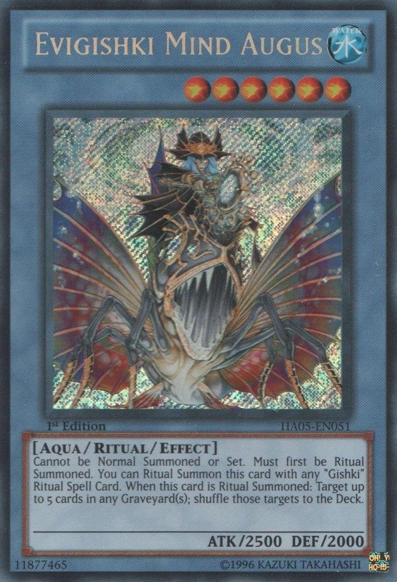 Evigishki Mind Augus [HA05-EN051] Secret Rare | Deep Dive Games St. Marys