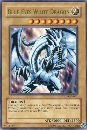 Blue-Eyes White Dragon (Green) [DL09-EN001] Rare | Deep Dive Games St. Marys