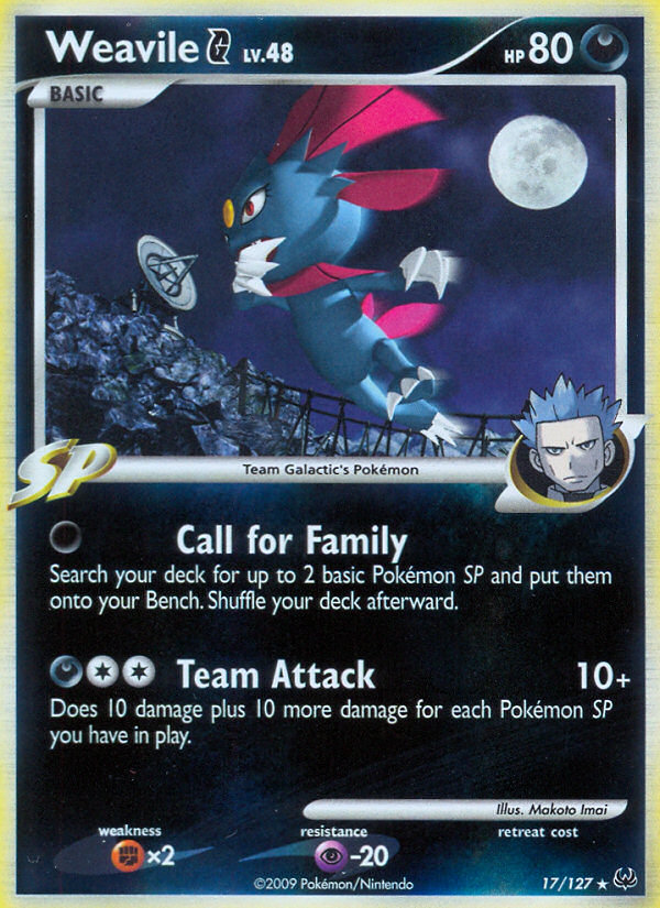 Weavile G (17/127) [Platinum: Base Set] | Deep Dive Games St. Marys