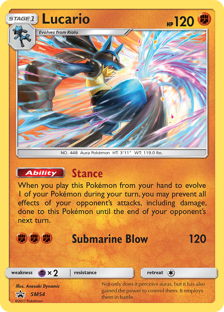 Lucario (SM54) [Sun & Moon: Black Star Promos] | Deep Dive Games St. Marys