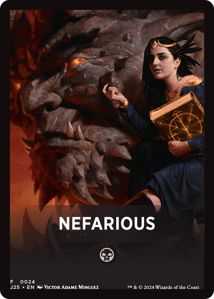 Nefarious Theme Card [Foundations Jumpstart Front Cards] | Deep Dive Games St. Marys