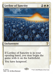 Leyline of Sanctity (White Border) [Mystery Booster 2] | Deep Dive Games St. Marys