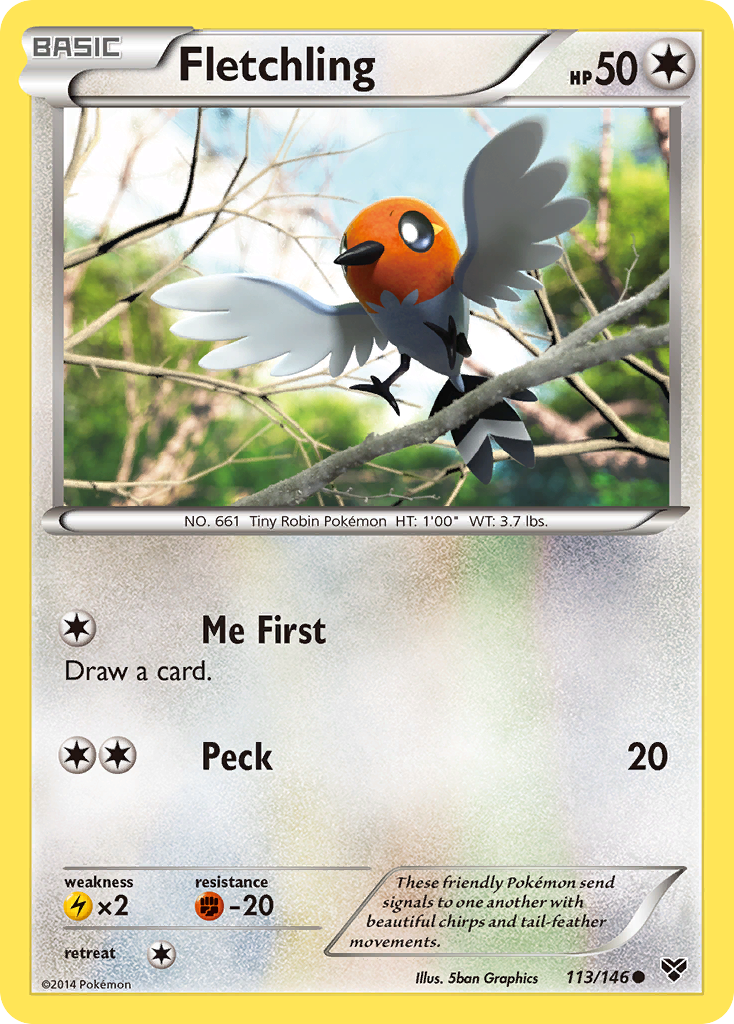 Fletchling (113/146) [XY: Base Set] | Deep Dive Games St. Marys