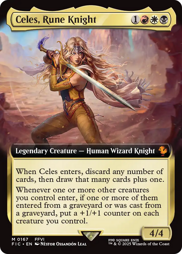 Celes, Rune Knight (Extended Art) [FINAL FANTASY Commander] | Deep Dive Games St. Marys