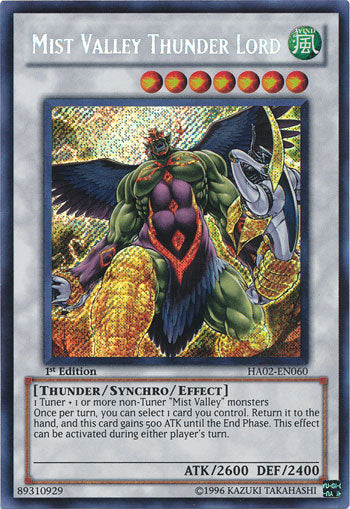 Mist Valley Thunder Lord [HA02-EN060] Secret Rare | Deep Dive Games St. Marys