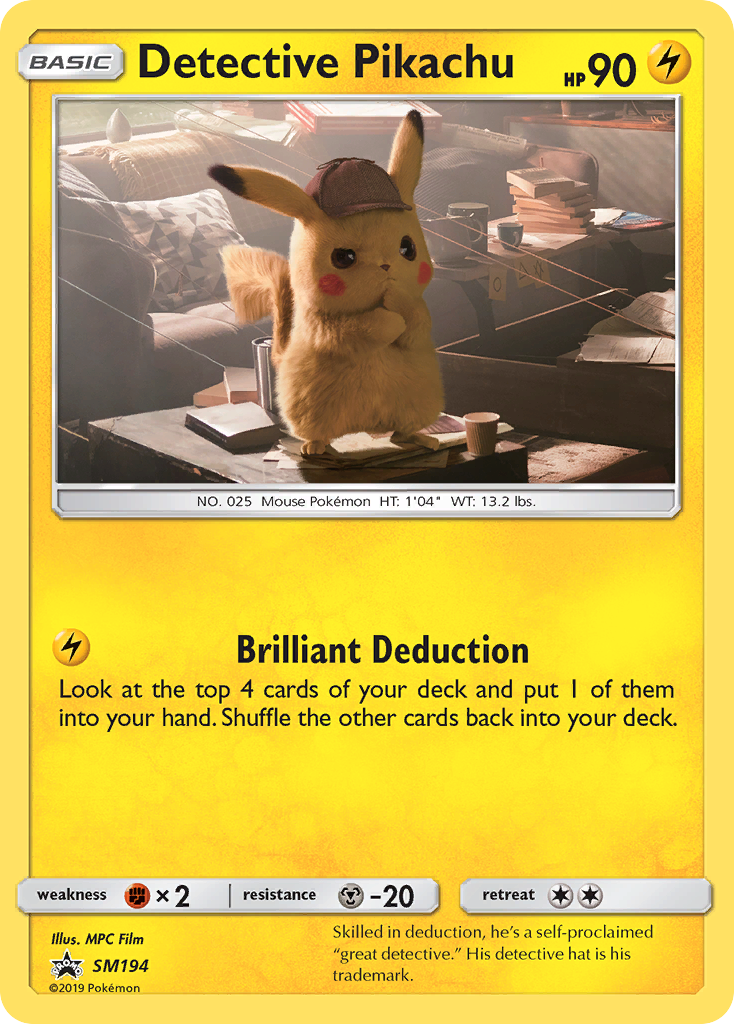 Detective Pikachu (SM194) [Sun & Moon: Black Star Promos] | Deep Dive Games St. Marys