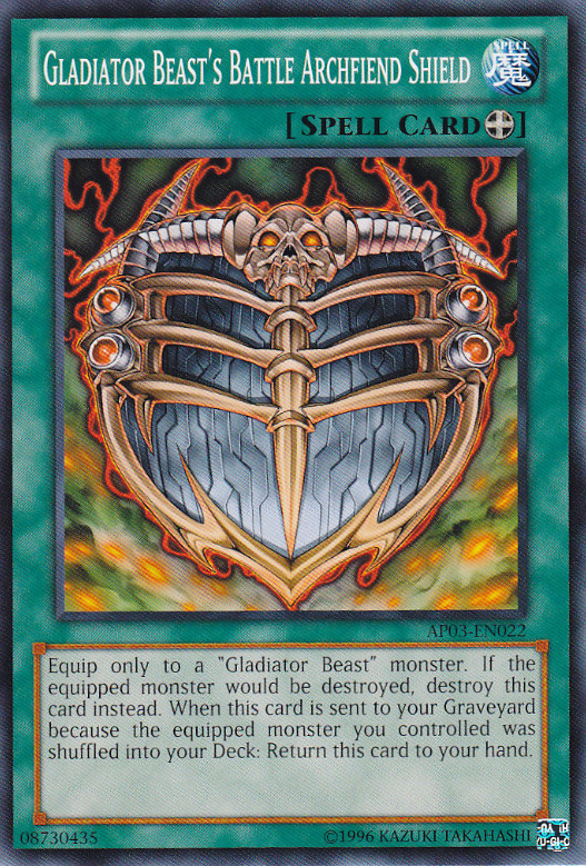 Gladiator Beast's Battle Archfiend Shield [AP03-EN022] Common | Deep Dive Games St. Marys