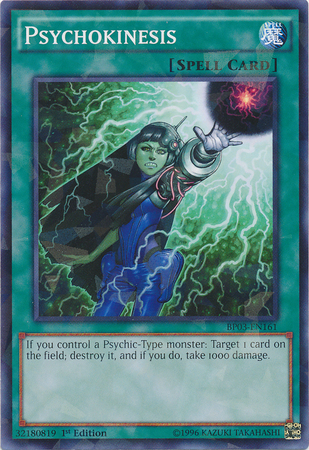 Psychokinesis [BP03-EN161] Shatterfoil Rare | Deep Dive Games St. Marys