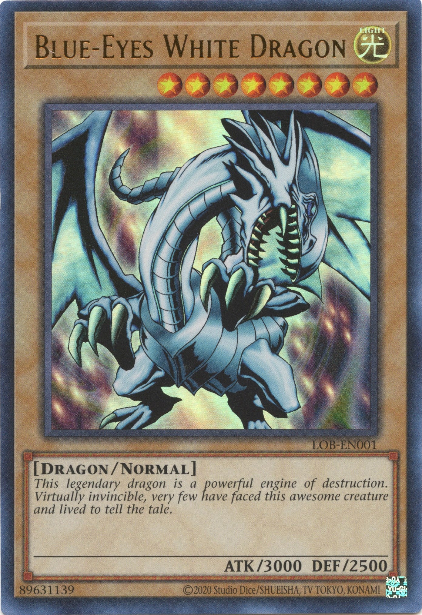 Blue-Eyes White Dragon (25th Anniversary) [LOB-EN001] Ultra Rare | Deep Dive Games St. Marys