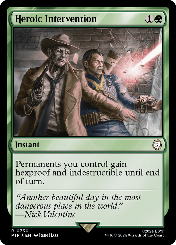 Heroic Intervention (Surge Foil) [Fallout] | Deep Dive Games St. Marys