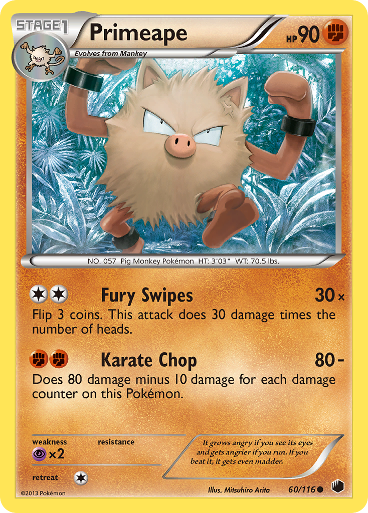 Primeape (60/116) [Black & White: Plasma Freeze] | Deep Dive Games St. Marys