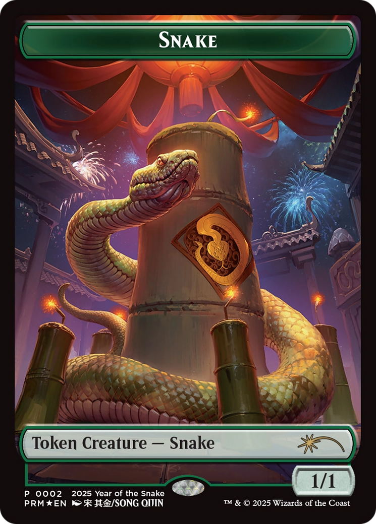 Snake Token (Year of the Snake 2025) [Standard Showdown Promos] | Deep Dive Games St. Marys