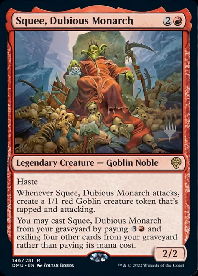 Squee, Dubious Monarch (Promo Pack) [Dominaria United Promos] | Deep Dive Games St. Marys