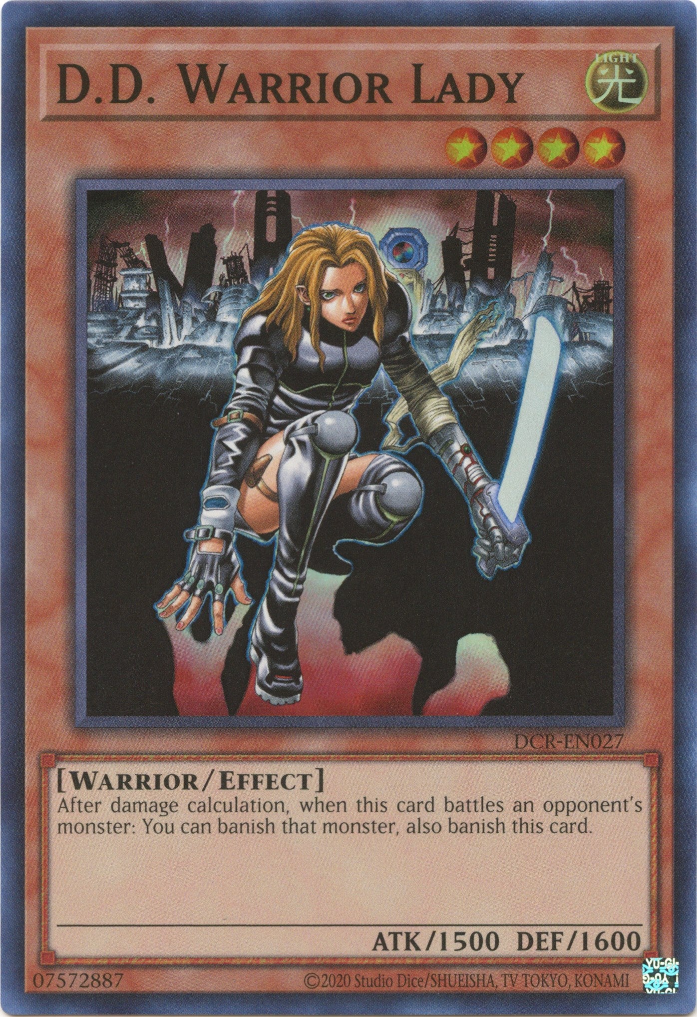 D.D. Warrior Lady (25th Anniversary) [DCR-EN027] Super Rare | Deep Dive Games St. Marys