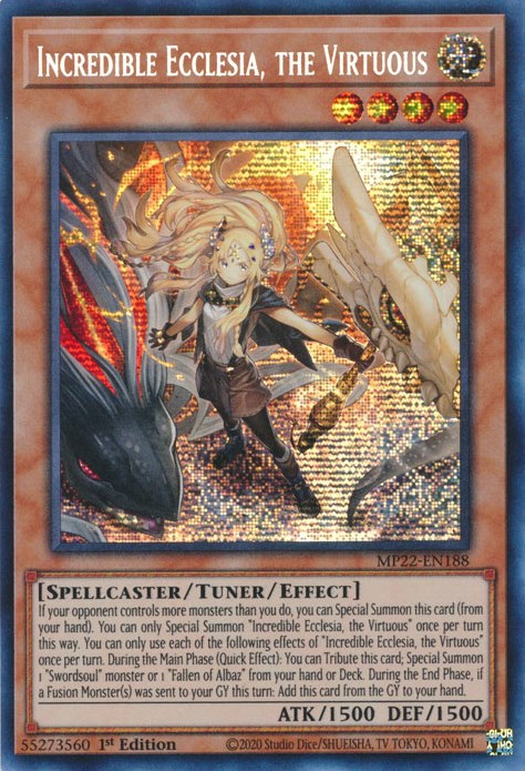 Incredible Ecclesia, the Virtuous [MP22-EN188] Prismatic Secret Rare | Deep Dive Games St. Marys