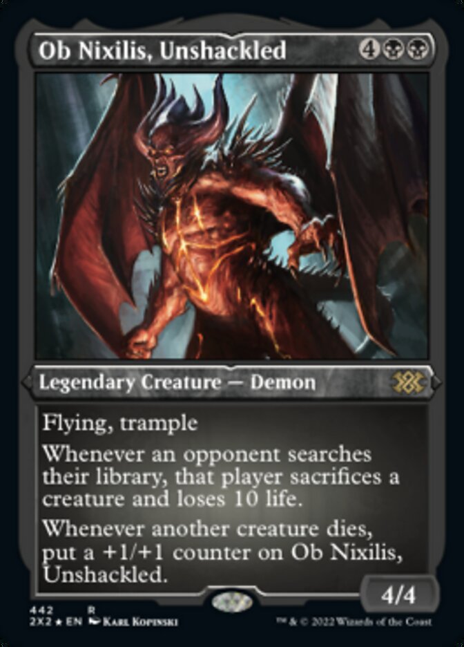 Ob Nixilis, Unshackled (Foil Etched) [Double Masters 2022] | Deep Dive Games St. Marys