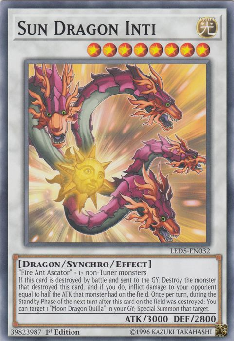 Sun Dragon Inti [LED5-EN032] Common | Deep Dive Games St. Marys