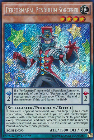 Performapal Pendulum Sorcerer [BOSH-EN090] Secret Rare | Deep Dive Games St. Marys