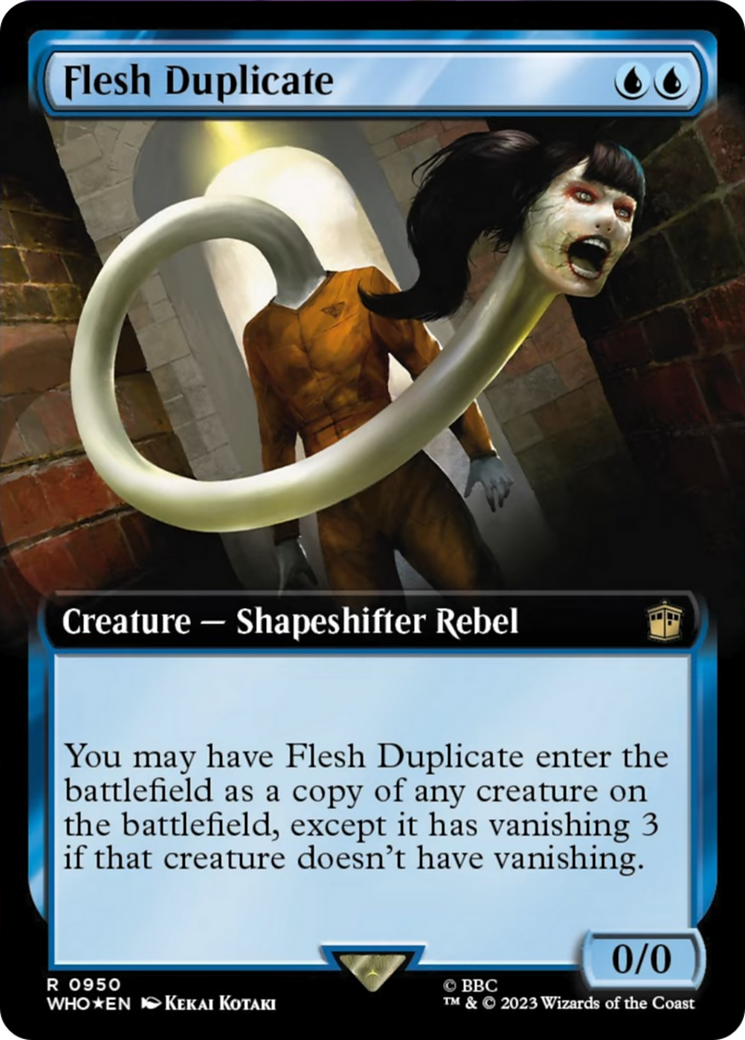 Flesh Duplicate (Extended Art) (Surge Foil) [Doctor Who] | Deep Dive Games St. Marys