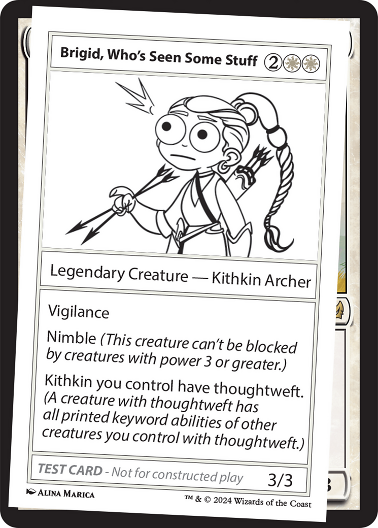 Brigid, Who's Seen Some Stuff [Mystery Booster 2 Playtest Cards] | Deep Dive Games St. Marys