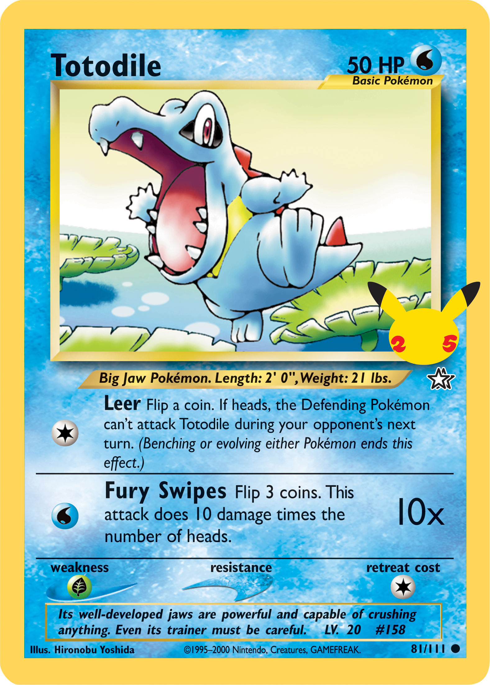 Totodile (81/111) (Jumbo Card) [First Partner Pack] | Deep Dive Games St. Marys