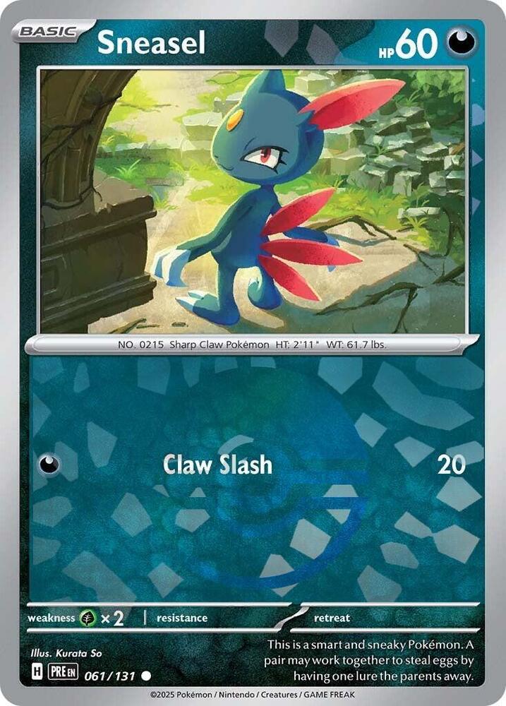 Sneasel (061/131) (Poke Ball Pattern) [Scarlet & Violet: Prismatic Evolutions] | Deep Dive Games St. Marys