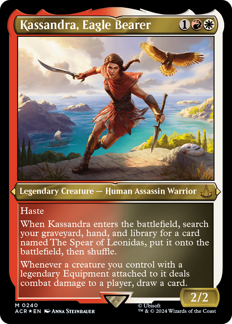 Kassandra, Eagle Bearer (Foil Etched) [Assassin's Creed] | Deep Dive Games St. Marys