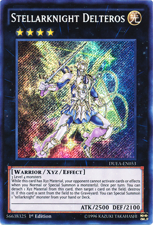 Stellarknight Delteros [DUEA-EN053] Secret Rare | Deep Dive Games St. Marys