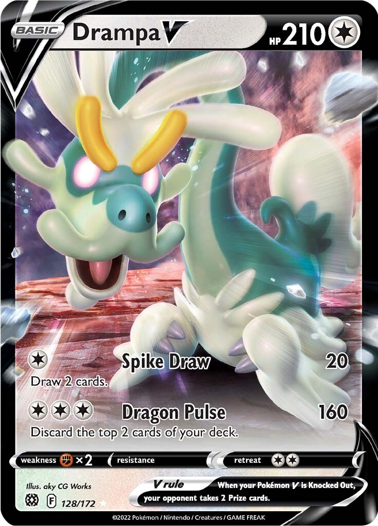 Drampa V (128/172) [Sword & Shield: Brilliant Stars] | Deep Dive Games St. Marys