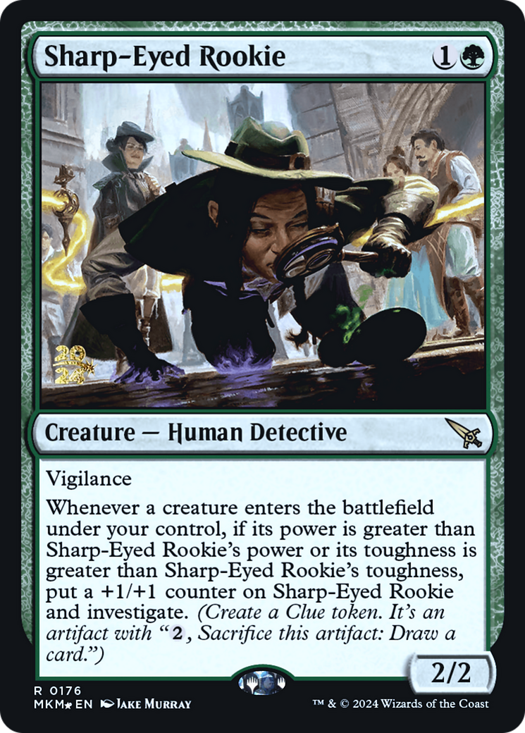 Sharp-Eyed Rookie [Murders at Karlov Manor Prerelease Promos] | Deep Dive Games St. Marys