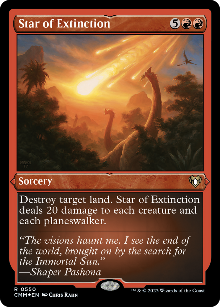 Star of Extinction (Foil Etched) [Commander Masters] | Deep Dive Games St. Marys