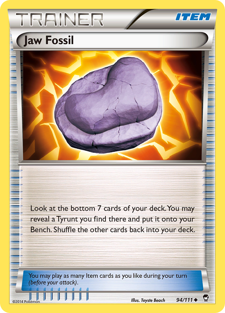 Jaw Fossil (94/111) [XY: Furious Fists] | Deep Dive Games St. Marys