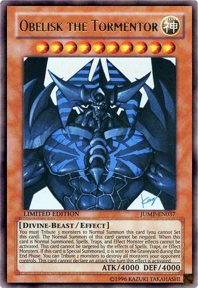 Obelisk the Tormentor [JUMP-EN037] Ultra Rare | Deep Dive Games St. Marys