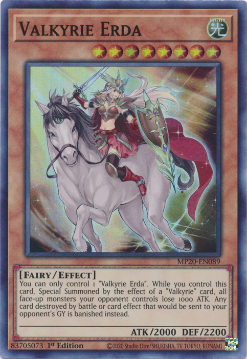 Valkyrie Erda [MP20-EN089] Super Rare | Deep Dive Games St. Marys